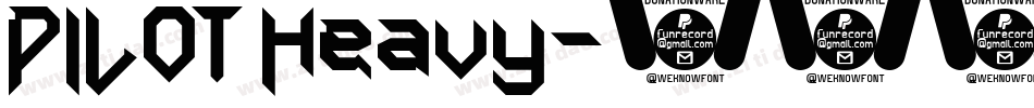 PILOT Heavy字体转换